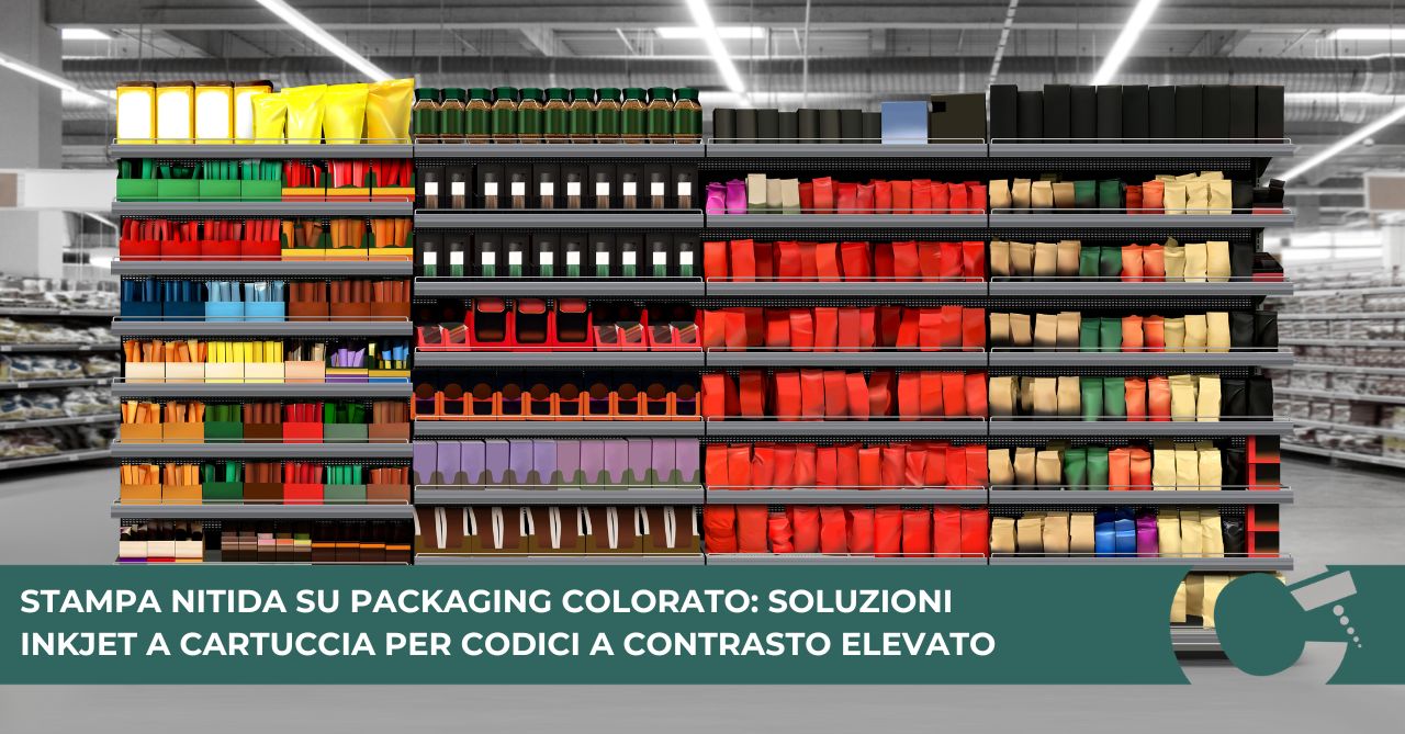 Stampa Nitida su Packaging Colorato: Soluzioni Inkjet a Cartuccia per Codici a Contrasto Elevato