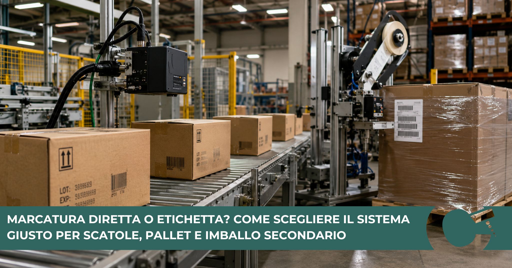 Marcatura diretta o etichetta? Come scegliere il sistema giusto per scatole, pallet e imballo secondario